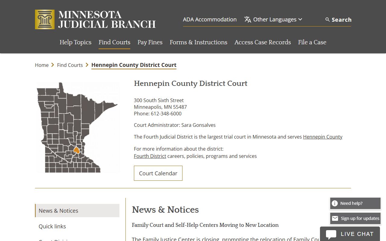 Hennepin County District Court - Bloomington Probate Court Records
