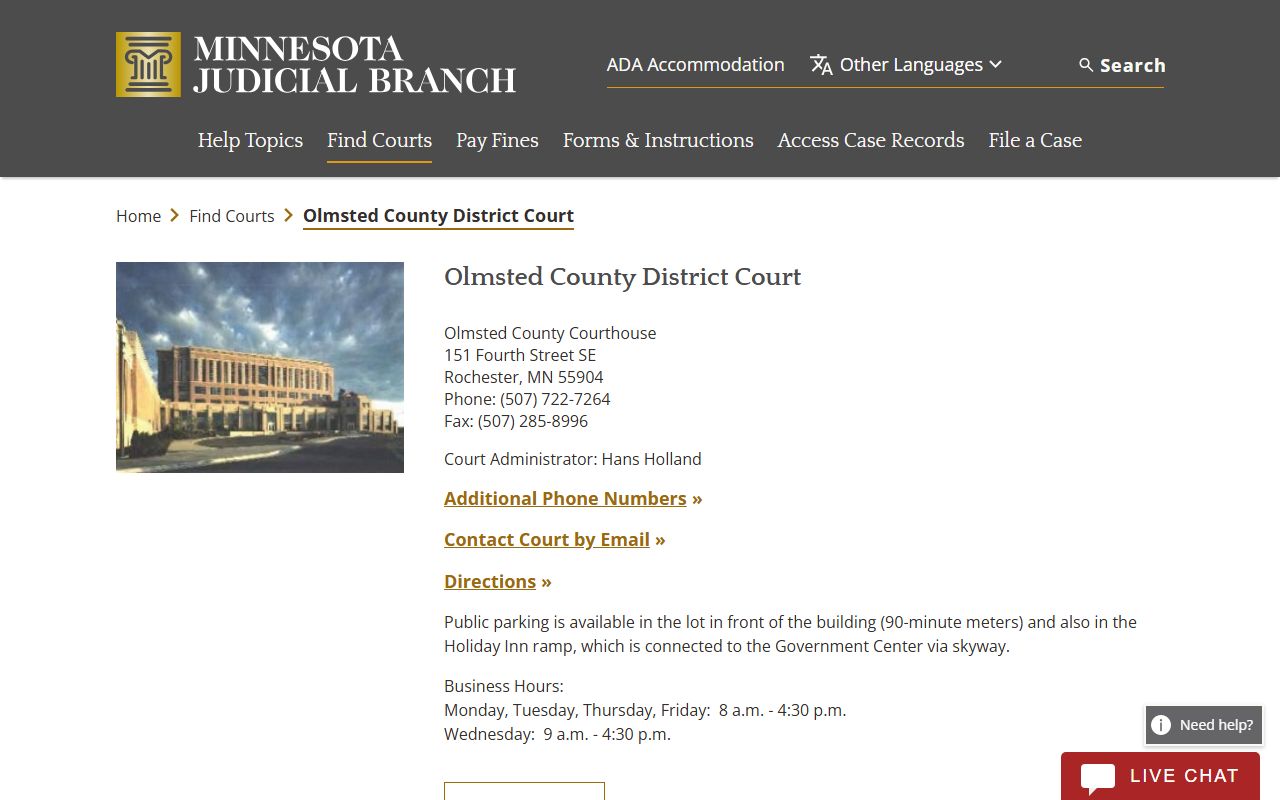 Olmsted County District Court - Rochester Probate Court Records