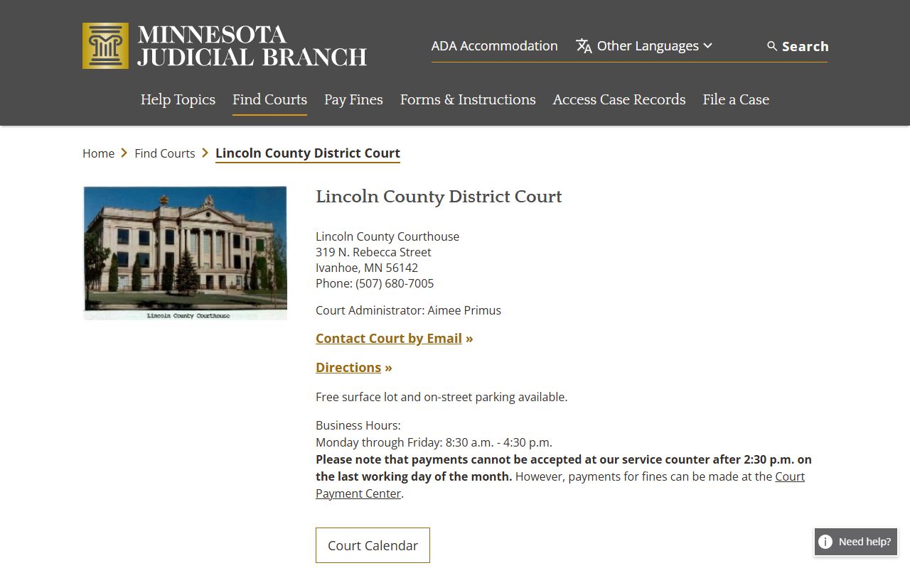 Lincoln County Probate Court Records - District Court website